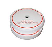 tukan-tex-de Sew On Tape 50 Metres, 20 mm Wide DIY (White, 25 Metres of Fleece & 25 Metre Hook)
