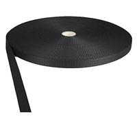 Tukan-tex Webbing Strap Polypropylene Black 15 mm Wide 50 m Length 1.5 cm Width