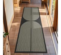 TUKDAK Boho Runner Rugs for Hallway Non Slip 60x180cm, Woven Runner Rugs for Kitchen, Braided Absorbent Long Floor Carpet, Washable Floor Mat for Entryway, Entrance, Bedroom, Hall