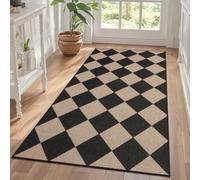 TUKDAK Boho Runner Rugs for Hallway Non Slip 80x150cm, Woven Runner Rugs for Kitchen, Braided Absorbent Long Floor Carpet, Washable Floor Mat for Entryway, Entrance, Bedroom, Hall