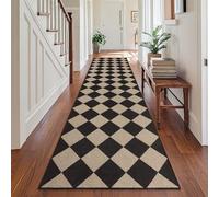 TUKDAK Boho Runner Rugs for Hallway Non Slip 80x300cm, Woven Runner Rugs for Kitchen, Braided Absorbent Long Floor Carpet, Washable Floor Mat for Entryway, Entrance, Bedroom, Hall