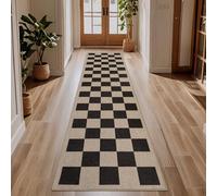 TUKDAK Runner Rugs for Hallway Non Slip 60x240cm, Woven Runner Rugs for Kitchen, Braided Absorbent Long Floor Carpet, Washable Floor Mat for Entryway, Entrance, Bedroom, Hall