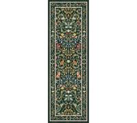 TUKDAK Runner Rugs for Hallway Non Slip 80x200cm, Green Animal Washable Kitchen Carpet Runner, Boho Forest Floral Long Hall Rug for Entryway Bedroom Laundry Living Room, Low Pile Non Shedding