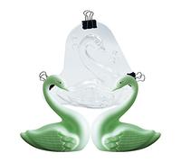 TUKE Big Size 3D Swan Chocolate Mold 5.68 x 5.16 x 1.88" Crystal Jelly Candy Mould with 3 Clips Candy Cake Decoration Desserts Fondant Model DIY Home Baking Pastry Tool