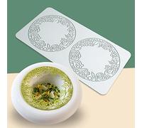 TUKE Hollow Leaf Silicone Mold Chocolate Candy 3D Hollow Leaf Candy Mold Food Cooking Meals Decorations Fondant Mold Polymer Clay Molds (Flower Ring Q_10.4x5.32x0.12inch)