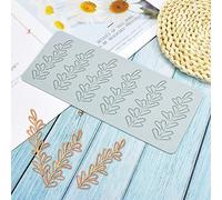 TUKE Hollow Tree Leaves Silicone Fern Leaf Pteridophyte DIY Chocolate Candy Fondant Mold 3D Lotus Silicone Cake Clay Mould for Cupcake (C 10.2x4.2x0.12inch) (BH0966)