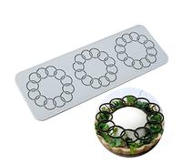 TUKE Lace Molds for Cake Decorating - 3D Leaf Silicone Molds for Baking, Gummy & Fondant - Flower, Honeycomb & Bee Patterns for Sugar & Chocolate