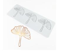 TUKE Silicone Embossing Molds for Fondant, Ginkgo Leaf Lace Mat, Rattan Shaped Cupcake Mold, Wedding Cake Decoration Tool (A_ Ginkgo Leaf)