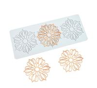 TUKE Silicone Lace Mold Impression Mould for Fondant Molds, Chocolate, Clay, Soap, Resin, Plaster DIY Craft Decorating, Wedding Cake, Jewelry Making, Cupcake Trimming (F_ Flower)
