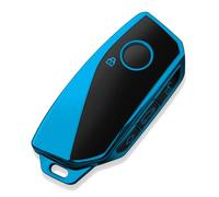 Tukellen for BMW Key Fob Cover Special Soft TPU Key Case Key Shell Compatible with BMW 2023 2024 2025 New 5/7 Series 740i 760i X1 X5 X6 X7 XM IX IX3 I5 I7 etc Key Shell (Blue)