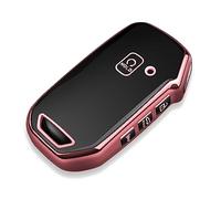 Tukellen for Kia Key Fob Cover,Special Soft TPU Key Case Cover Protector Compatible with Cerato Ceed Forte NIRO Sorento Seltos Sportage Soul Telluride Remote/Smart Key,Key Shell-Pink