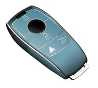 Tukellen for Mercedes Benz Key fob Cover,Special Soft TPU Key Case Protector Compatible with 2017-2023 E-Class 2018-2021 S-Class 2019-2023 A-Class C-Class G-Class-Storm Blue