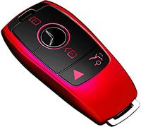 Tukellen for Mercedes Benz Key fob Cover,Special Soft TPU Key Case Protector Compatible with Mercedes Benz 2017-2021 E-Class 2018-2021 S-Class 2019-2021 A-Class C-Class G-Class-Red