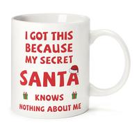 Tukeoo Secret Santa Gifts for Men Women, 330ml Coffee Mug Funny Gifts for Men Women,Christmas Presents for Him Her Coffee Cup