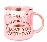 Tukeoo Valentines Gifts for Her Girlfriend, 330ml Funny Ceramic Mug, Valentine's Day Gifts for Women Her, Valentines Presents for Her Fiancee Wife on Anniversary Birthday
