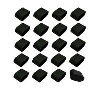 TUKEVA 20 Pieces Garden Chairs Protective Caps Chair Leg Caps Plastic Chair Legs Protective Caps Chair Leg Caps for Hardwood Floors Laminate Floor for Garden Chairs Folding Chair 40 x 20 mm