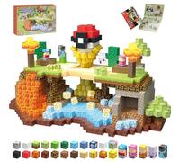 TUKIIE 200PCS Magnetic Blocks, Light Up Magnetic Building Blocks Stacking Cube Toys for Boys Girls Age 3-10, 1 Inch Magnet Blocks Montessori STEM Learning Toys for Kids