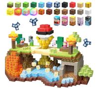 TUKIIE 200PCS Magnetic Building Blocks 1inch, Light Up Magnetic Blocks for Boys Girls, Montessori STEM Magnet Stacking Cube Toys for Kids Age 3-10