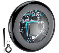 Tukio Air Tag-1 Pack Black, Bluetooth Item Finder Compatible with Apple Find My APP (iOS Only), Smart KeyFinder 100dB Beep, Replaceable Battery, air tag and Locator for Keys/Luggage/Bags/Wallets etc.