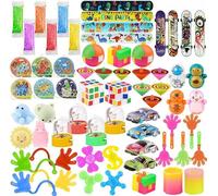 Tuko 60 PCS Party Favors Toys for Kids, Pop Fidget Toys, Classroom Prizes, Goody Bag Fillers, Pinata Stuffers, Carnival Prizes for Boys and Girls 4-10