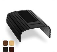 Tuko Sofa Tray Armrest Flexible Bamboo with Mobile Phone Holder - Sofa Shelf Drink Holder Mouse Pad - Wooden Tray Sofa Tray Butler Cushion Table Couch Shelf Backrest for Sofa Back - Black