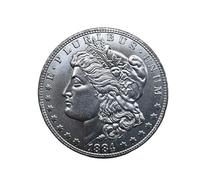 TUKRKRS 1884 Morgan One Dollar, Minted by the US Mint, Morgan Silver Dollars, Rare Coins