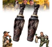 TUKRKRS Hunter's Legacy Decorative Duck Call - Intricate Hand-Carved Style Waterfowl Sculpture - Collectible Hunting Keepsake for Dad Grandpa - Retro Man Cave Office Desk Decor(A2PCS)