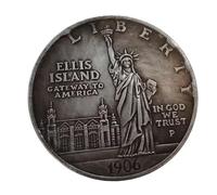 TUKRKRS sex token decision coin 1906 Ellis Island Coin Liberty American Liberty Coin United States of America Coin Souvenir Replica for Collection Party Gifts date night ideas