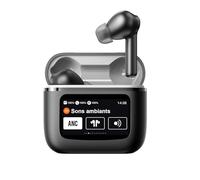 TUKRKRS Touch Screen Earbuds Wireless Bluetooth Earphones 5.4 Waterproof Touchscreen Earbuds with Screen Touch Case Earbud & in-ear Headphones Call Noise Reduction Ear Buds(Black)
