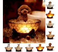 TUKRKRS Vintage Night Light for Seniors, Bubble Bath cat Lamp with Warm Glow, Nostalgic Gift for Elderly, Non-Slip Base for Quiet Evenings, 4.3 x 4.3 x 5.5 Inches(Brown Teddy Bear Reading Light)