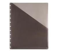 TUL Custom Note-Taking System Discbound Pocket Dividers, 8 1/2" x 11", Letter Size, Gray, Pack Of 2