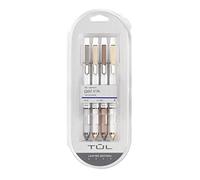 TUL Pearl Collection Gel Pens, Medium Point, 0.7 mm, Pearl Barrel, Blue Ink, Pack of 4