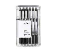 TUL Retractable Gel Pens 0.7 Mm Medium Point Black 12/Pk