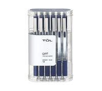 TUL Retractable Gel Pens 0.7 mm Medium Point, Blue 12/pk by TUL