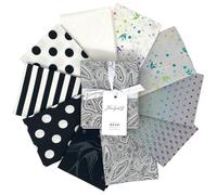 Tula Pink Saturday Stash True Colors Graphite 10 Fat Quarters FreeSpirit Fabrics