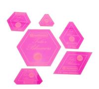 Tula Pink Tula's Bloomers Acrylic Fabric Cutting Template for Tula's Bloomers 6 Piece Set ACRTULABLOOM
