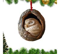 tulahkomen Acrylic Christmas Tree Decor, 2D Acrylic Cute Animal Ornaments Decor, Colorful Festive Pendant Portable Decorations for Holiday Tree Mobile Phones Car Wall Home Friends Family