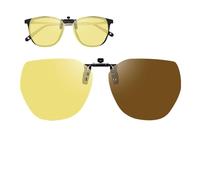 tulahkomen Anti Glare Glasses Night Driving | Polarized Anti Glare Clip On Lens,Driving Night Time Glasses | for Camping Sports Cycling Biking Riding Fishing Motorcycle Bike Hiking Outdoor
