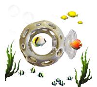 tulahkomen Betta Hideaway, Suction Cup 3D Printed Fake Rocks Cave, Aquarium Shrimp Hideaway Ornament, for Aquatic Pets Crayfish Home Dorm Apartment Office