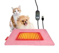 tulahkomen Heating Pad for Puppy - Automatic Timer & 5-Temperature Settings - Pet Cage Heating Pads - for Winter Home Living Room Apartment Farmhouse Garage Cage