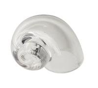 tulahkomen Hermit Crab Shells Large Clear - Hermit Crab House Decorations - Transparent Glass Habitat Large Conch Ornaments for Fish Spiral Tank Terrarium Reptiles Marine Crustaceans