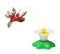tulahkomen Interactive Cat Toy | Electric Butterfly Bird Kitten Teaser - 360° Rotatable Teaser,for Boredom Relief Mental Stimulation Kittens Cats Dogs Chasing Indoor Play