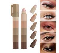 tulahkomen Makeup Eyeshadow Stick - Shimmer Face Highlighter Stick for Mature Skin - Waterproof Beauty Facial Cosmetics for Trip Vacation Outdoor Carnival Stage Dating School Party Performance