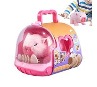 tulahkomen Plush Interactive Toy Figures - Sound and Light Capybara Doll | Electric Cute Capybara Plush - for Child Adult Youth Girl Boy House Playroom Kindergarten Travel