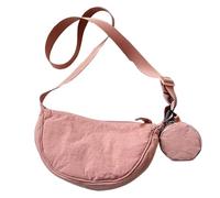 tulahkomen Sling Bag Adjustable Compact Nylon Half-Moon Purses | Shoulder Bag Nylon Purses Bag Storage Pack Adjustable Compact for Work Travel Daily Commute Weekend Outdoor Casual Shopping
