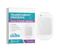 tulahkomen Transparent Dressing Waterproof - Breathable Invisible Cover,50-Piece Transparent Wound Band Cover | for Swimming Workout Daily Hiking Camping Beach Aftercare Recovery