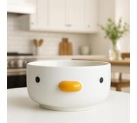 TULANDOT Novelty Funny Salad Bowls, Safety Ceramics Cute Chick 500 ml Soup Bowls, 4.6 Inch Feeding Bowl, Family, Friends, Couples