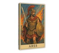 TULAOJI Ares, Greek God Canvas Poster Wall Art Decor Print Picture Paintings for Living Room Bedroom Decoration 12x18inch(30x45cm) Frame-style-31