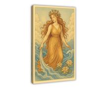 TULAOJI Boann, Celtic Goddess Canvas Poster Bedroom Decor Korean Series Landscape Office Room Decor Gift 24x36inch(60x90cm) Frame-style-14