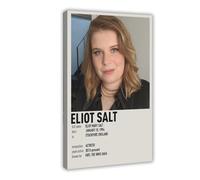 TULAOJI Eliot Salt Poster Canvas Poster Wall Art Decor Print Picture Paintings for Living Room Bedroom Decoration 16x24inch(40x60cm) Frame-style